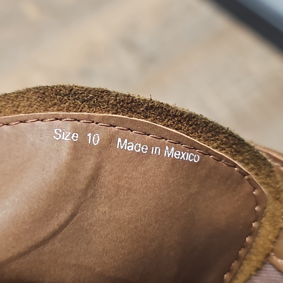 Dolce Vita Brown Suede Zippered Lace-Up Fur Trim Boots Size 10 - Picture 7 of 10